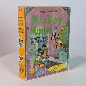 Walt Disneys Mickey Mouse Mystery At Disneyland 1975 Whitman Book